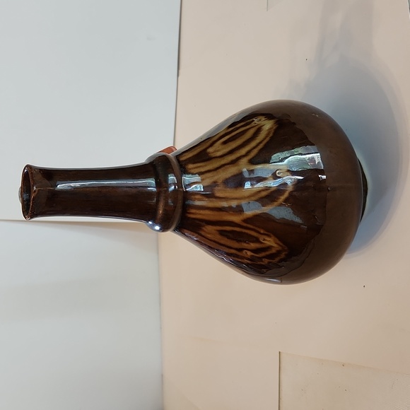 Vintage Polish Pottery Decanter with lid - Picture 3 of 11